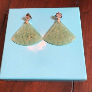 Jade earrings
